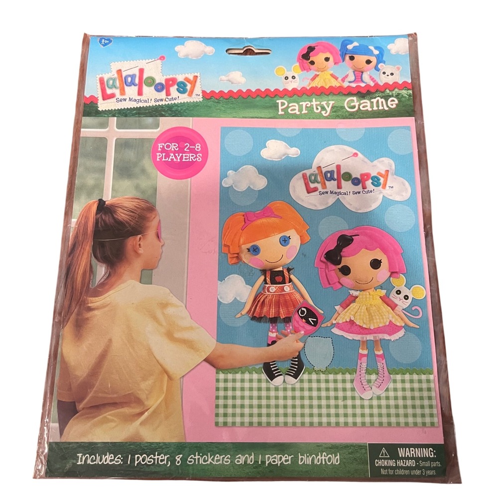 Lalaloopsy Party Game Poster Stickers Blindfold MGA DesignWare 271184 NEW